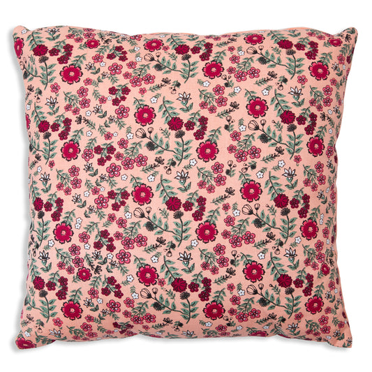 Pink Calico Throw Pillow