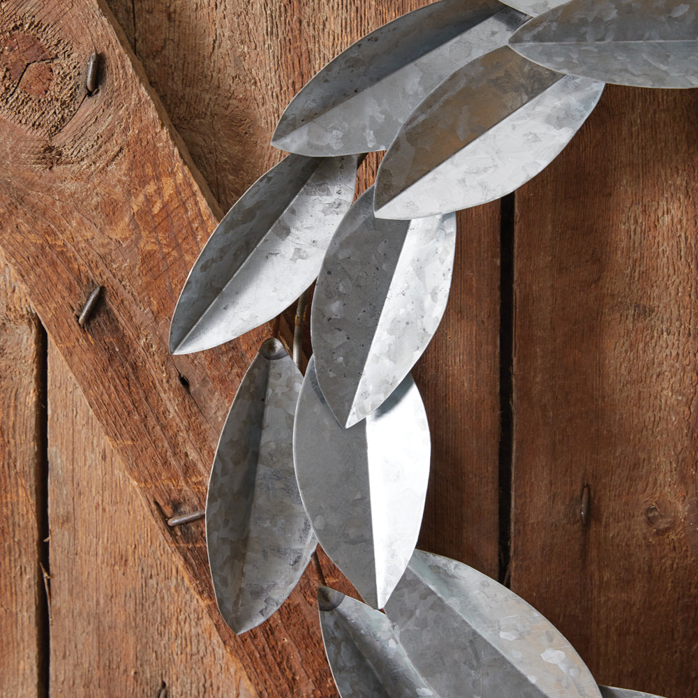 Farmhouse Metal Magnolia Wreath