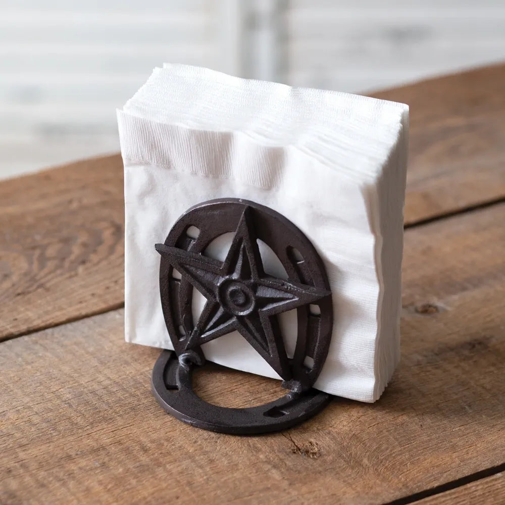 Western Cast Iron Horseshoe Napkin Holder