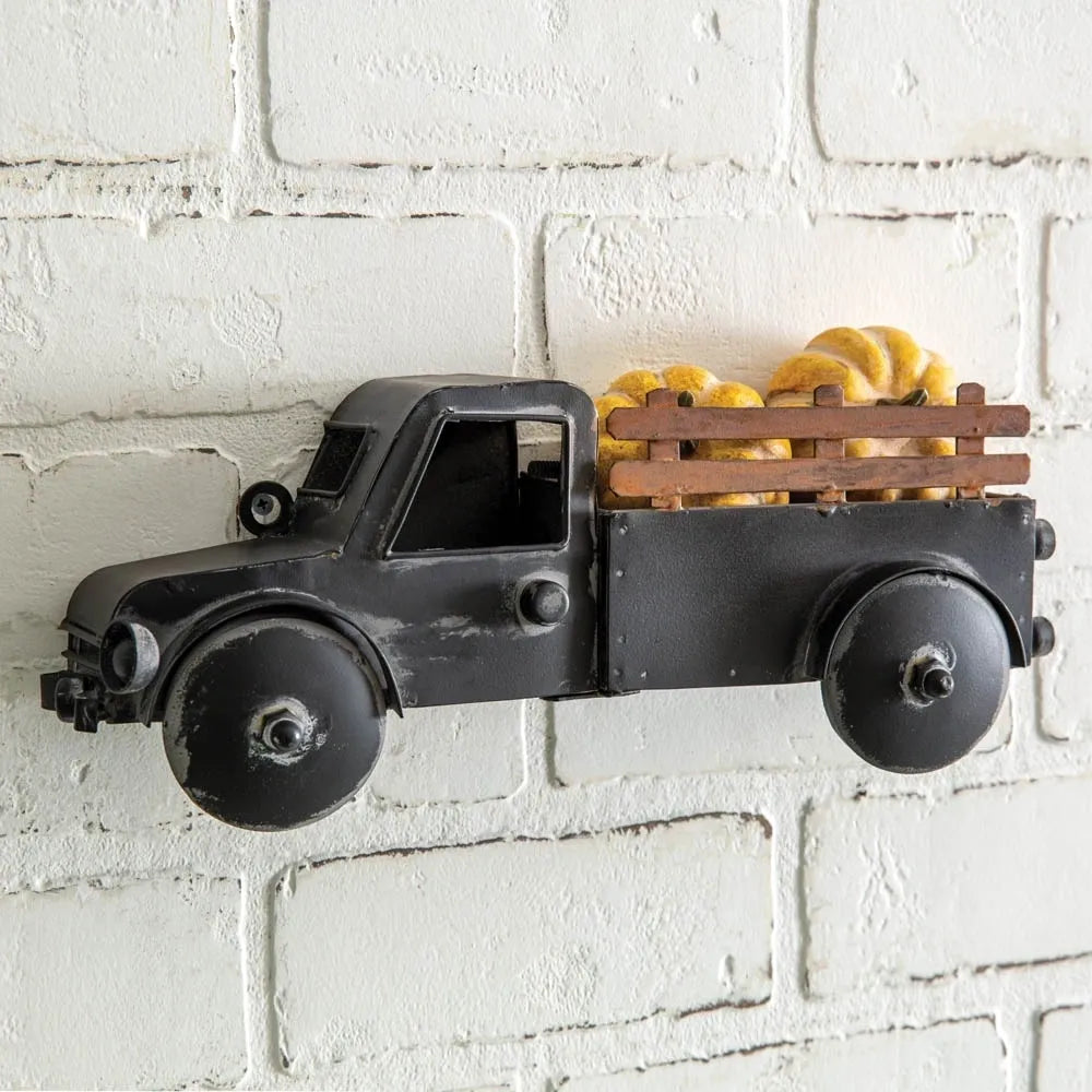 Mini Black Truck Wall Basket